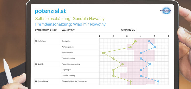 Kompetenzanalyse auf iPad